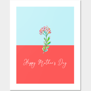 Happy Mother's Day - Flower Posters and Art